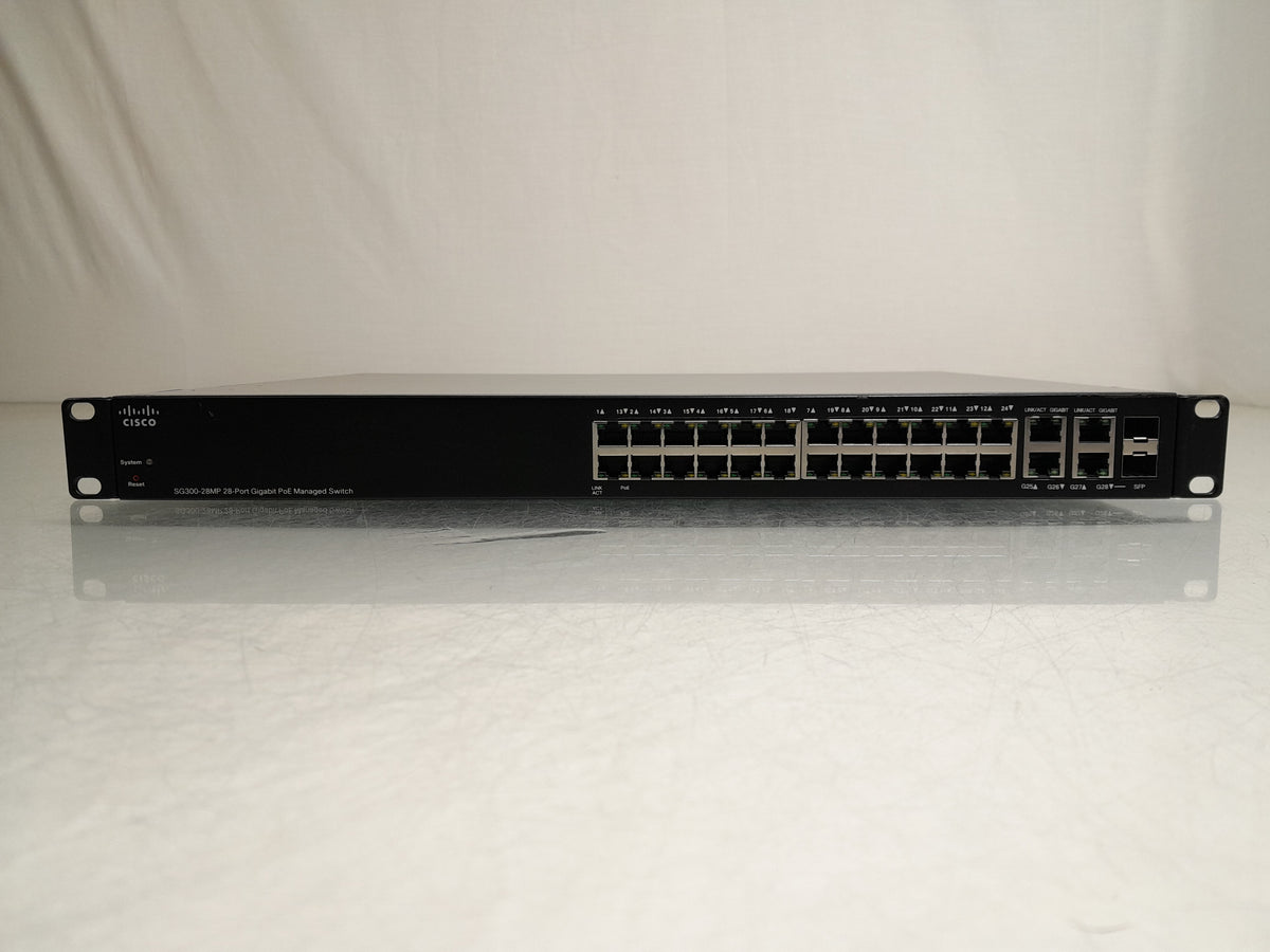 Cisco SG300-28MP 28-Port Gigabit Max-PoE+ Layer 3 Managed Switch (SG300-28MP-K9)