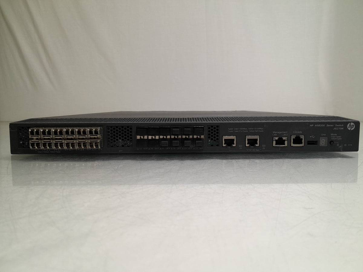 HPE FlexFabric 5820AF-24XG 24-Port 10G SFP+ Layer 3 Managed Switch (JG219A / JG219B)