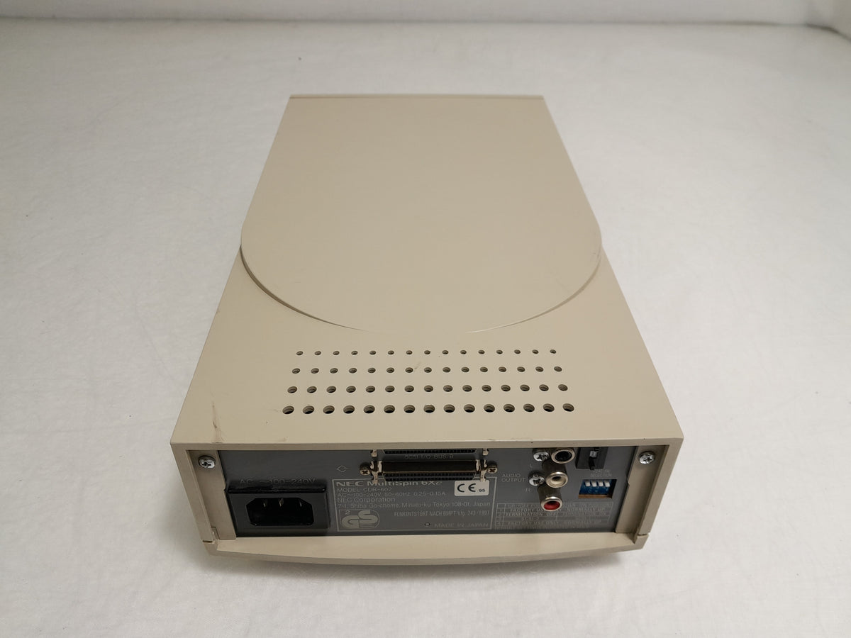Vintage NEC MultiSpin 6Xe External SCSI 6X CD-ROM Drive (Model: CDR-602)