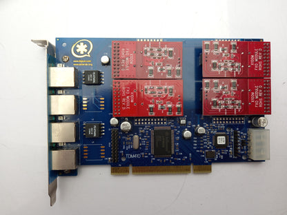 Digium Wildcard TDM410 4-Port RJ-11 Analog PCI Telephony Card