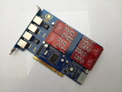 Digium Wildcard TDM410 4-Port RJ-11 Analog PCI Telephony Card