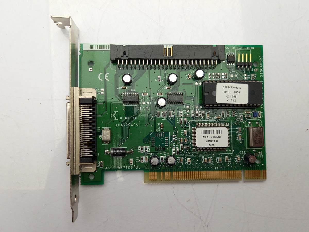 Adaptec AHA-2940AU 2 Port PCI SCSI Controller Card