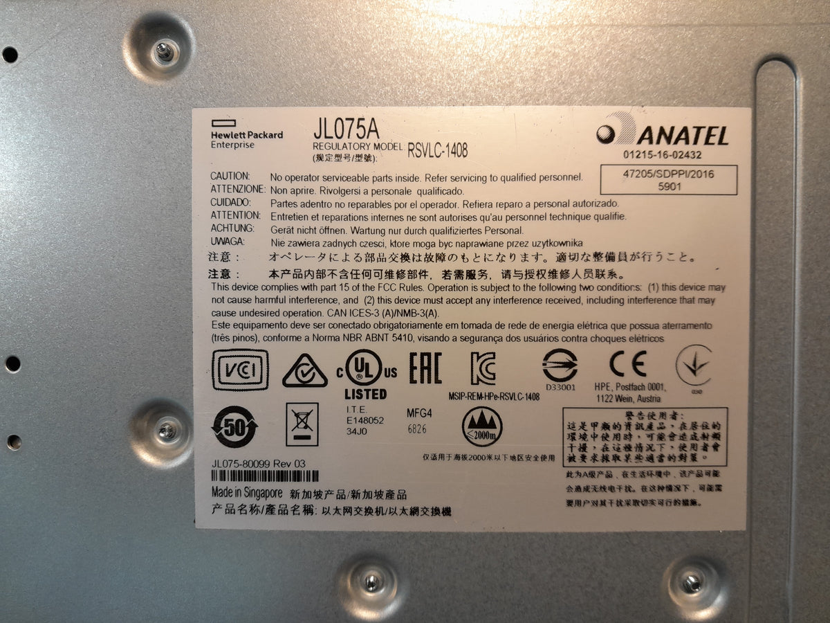 HPE Aruba 3810M 16SFP+ 2-Slot Managed Layer 3 Switch Bundle (JL075A / JL075-80099)