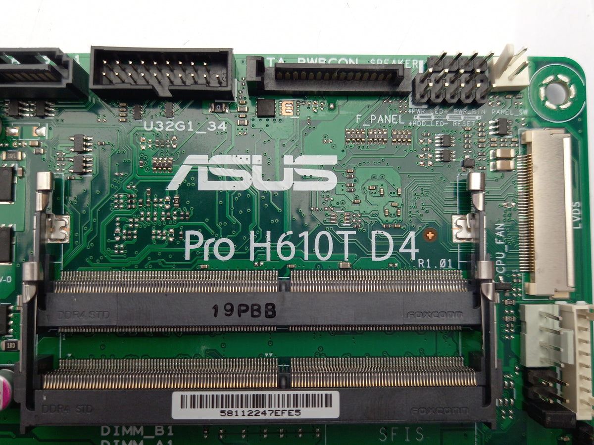 ASUS Pro H610T D4 CSM LGA 1700 DDR4 Intel Motherboard 90MB1AMO-M0EAYC - Faulty