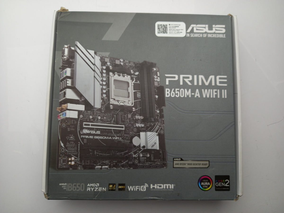 ASUS PRIME B650M-A WIFI II Socket AM5 DDR5 M-ATX Motherboard - Faulty