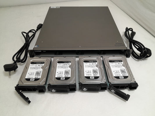 Qnap TS-469U-RP 4 Bay Network Attached Storage Device Intel® Atom™ 2.13GHz Dual Core - 3GB DDR3 RAMWith 4x 1TB HDD