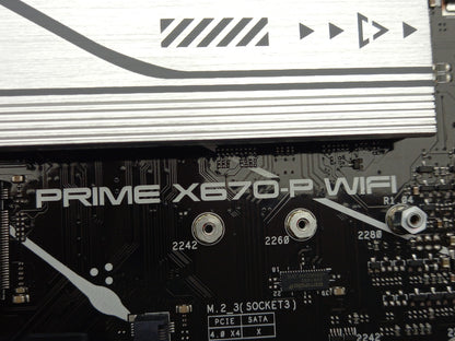 ASUS PRIME X670-P WIFI Socket AM5 DDR5 Motherboard - Faulty