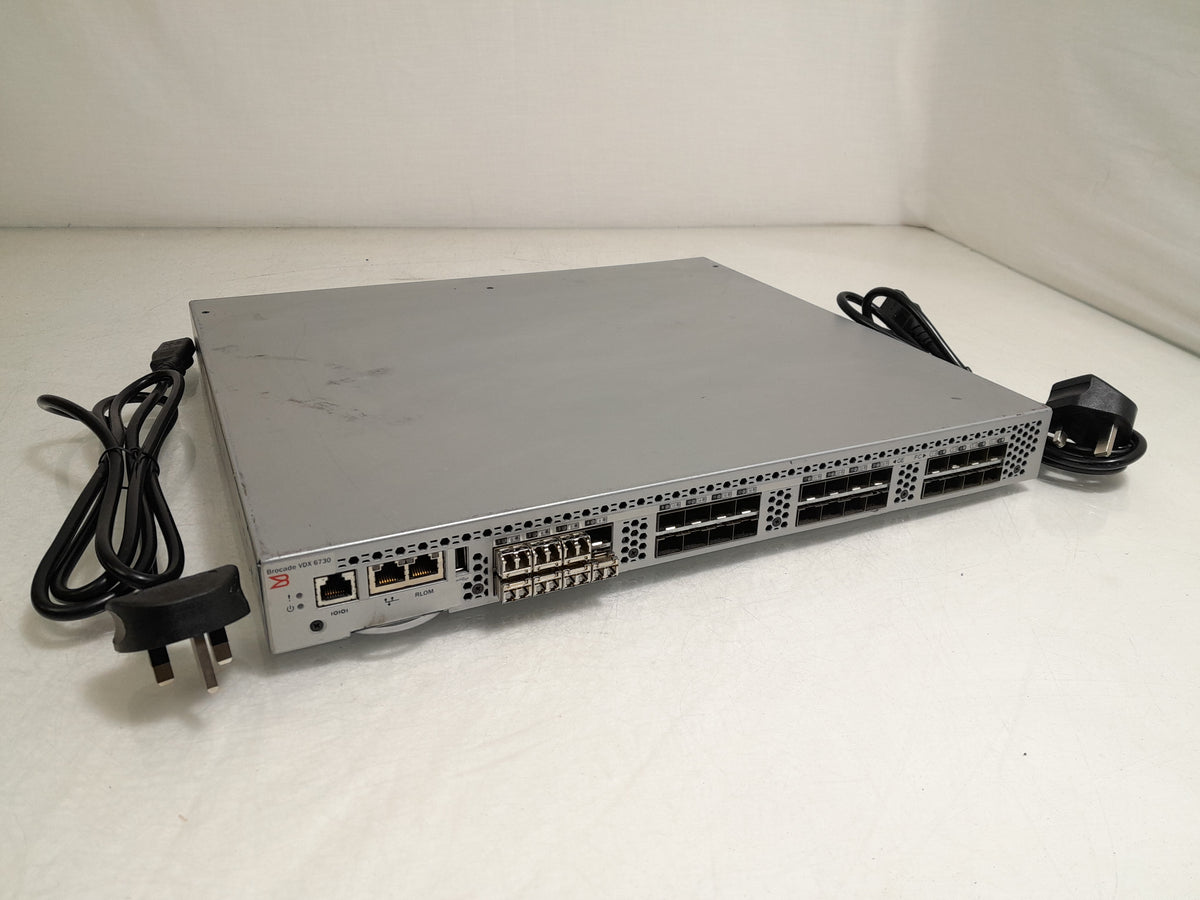Brocade VDX 6730 24-Port 10GbE SFP+ FCoE Managed Switch (BR-VDX6730-24-F)