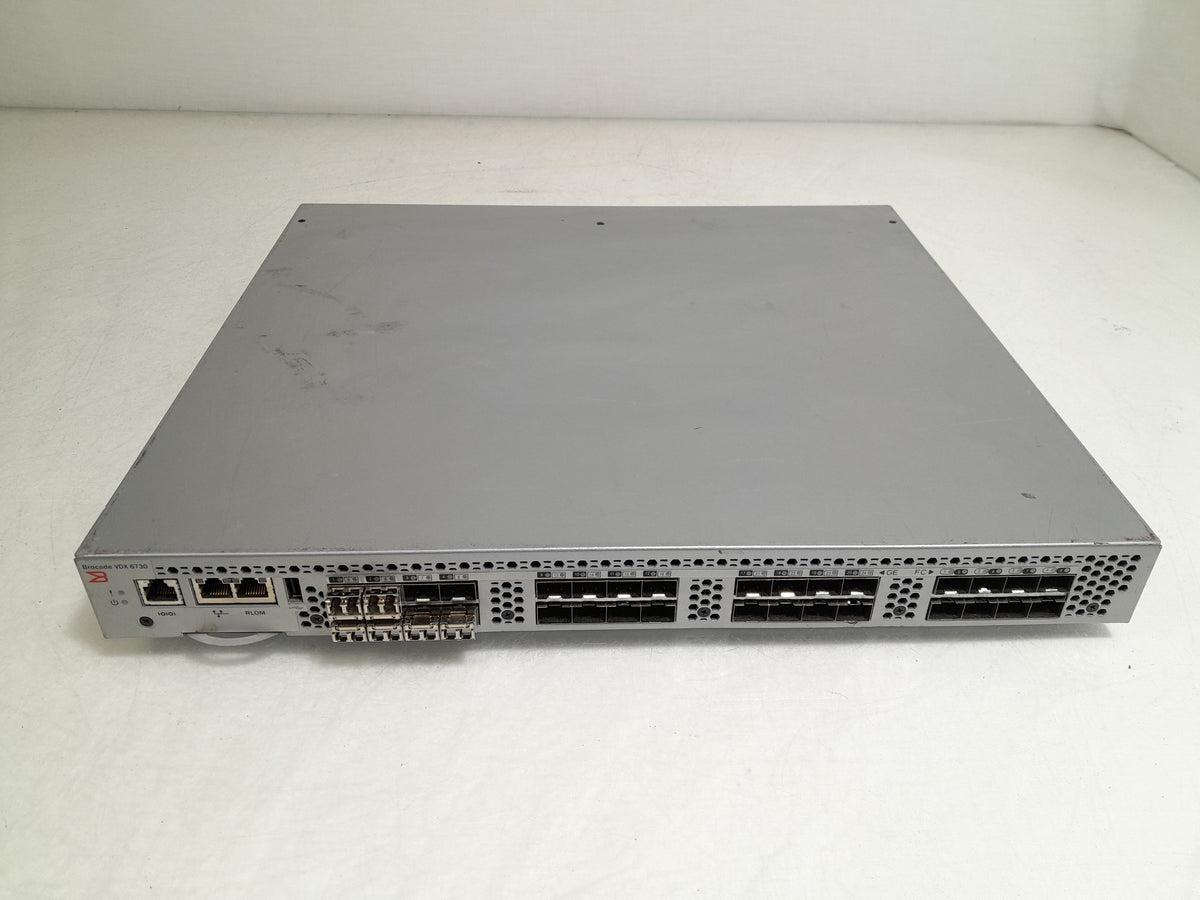 Brocade VDX 6730 24-Port 10GbE SFP+ FCoE Managed Switch (BR-VDX6730-24-F)