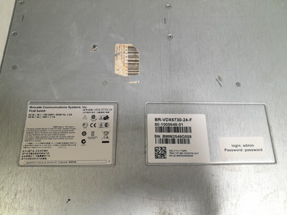 Brocade VDX 6730 24-Port 10GbE SFP+ FCoE Managed Switch (BR-VDX6730-24-F)