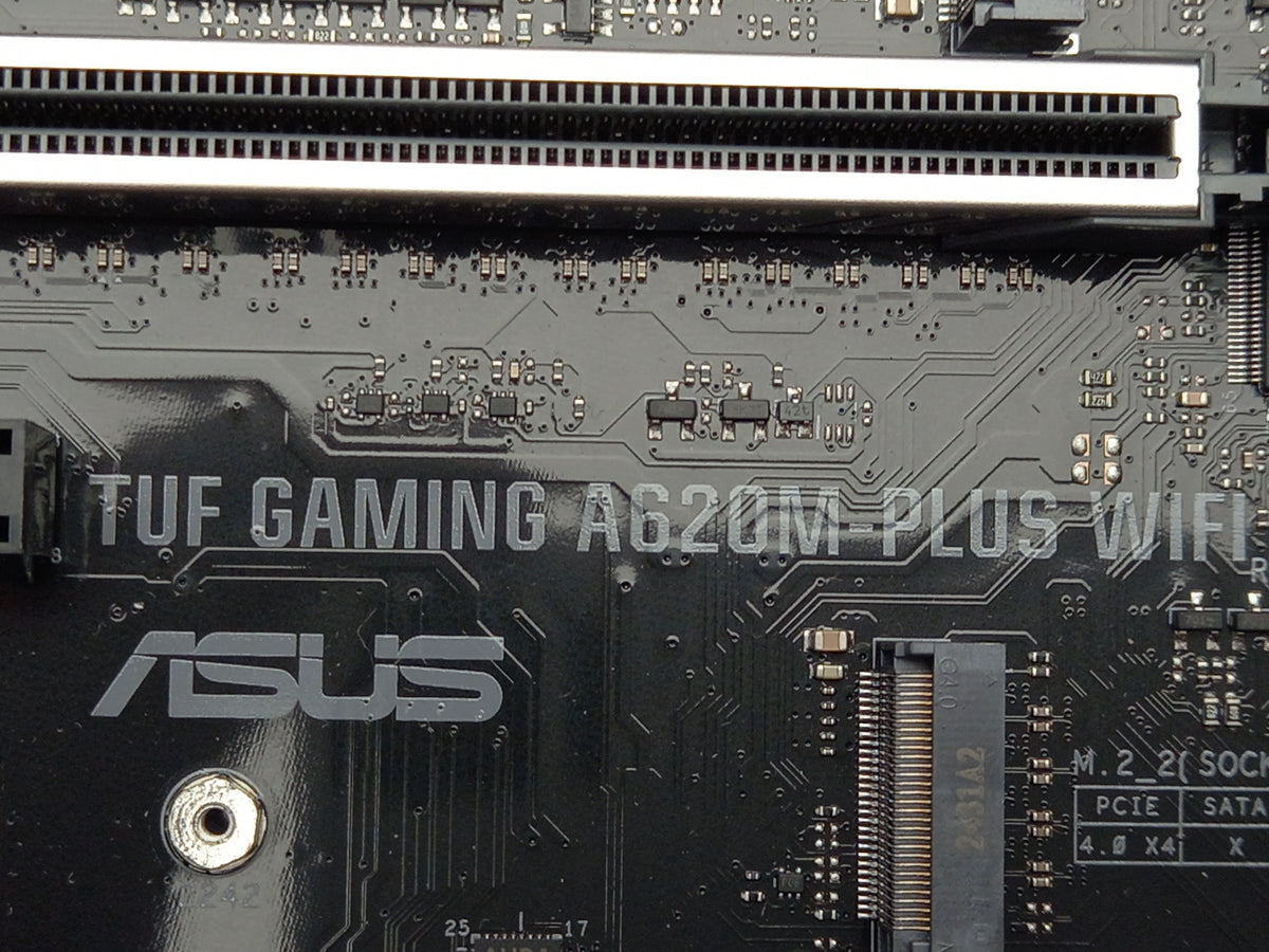 ASUS TUF GAMING A620M-PLUS WIFI AM5 DDR5 M-ATX Motherboard- Faulty