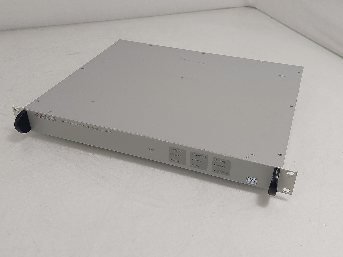 PROMAX MO-480 DVB-T/T2 MFN/SFN Broadcast Modulator 30-900 MHz 1U Rack