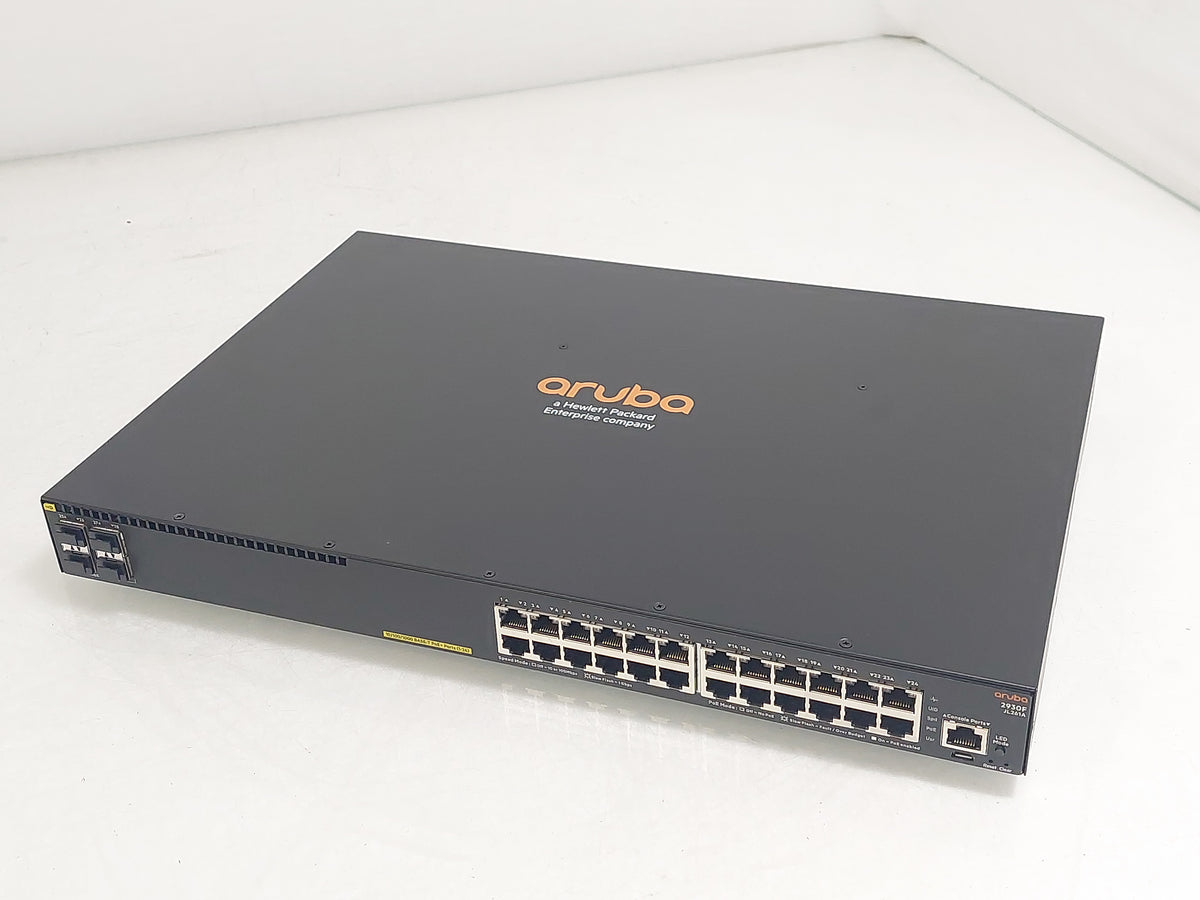 HPE Aruba 2930F JL261A 24-Port Gigabit PoE+ 370W L3 Switch 4SFP No Ears