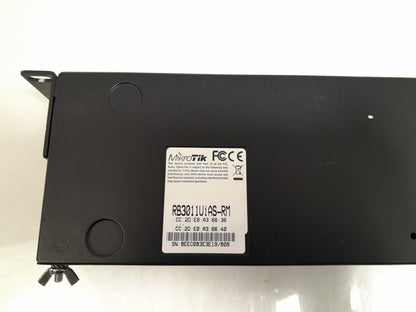 MikroTik RB3011UiAS-RM 10-Port Gigabit Routerboard Router v7.5 with 24V 3A Power Supply