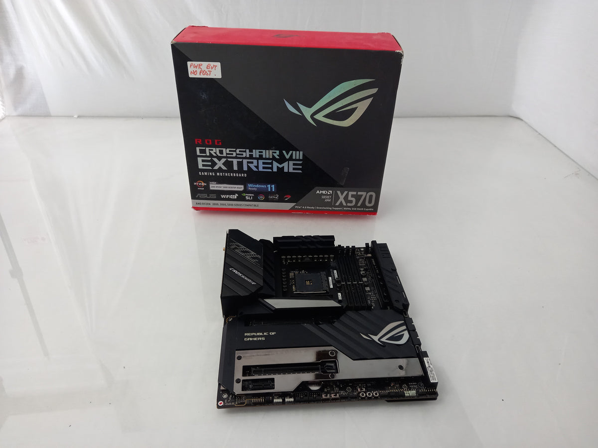 ASUS ROG Crosshair VIII Extreme X570 Socket AM4 DDR4 Motherboard 90MB1860-M0EAY0 - Faulty