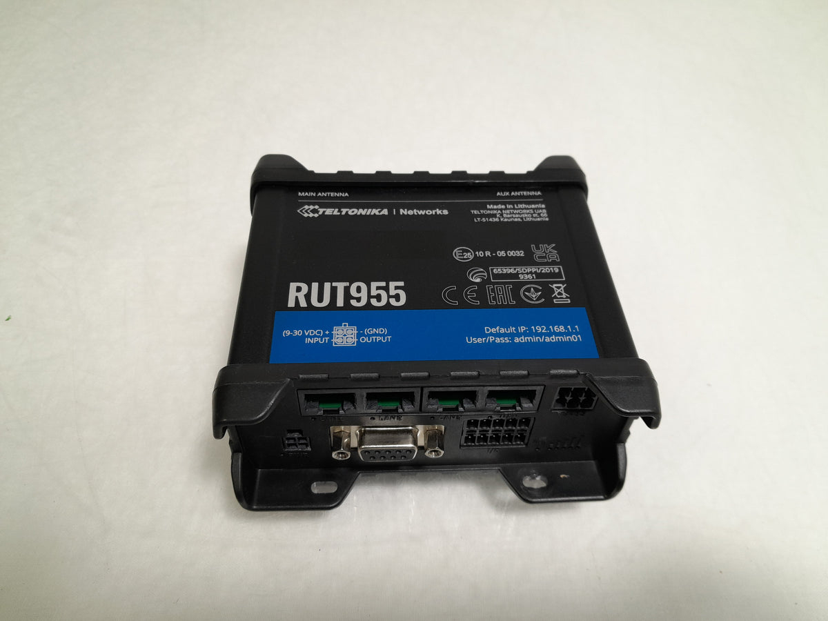 Teltonika RUT955 4G LTE Dual SIM Industrial Wi-Fi Router GPS RS232 RS485 No PSU