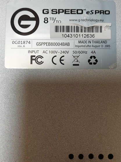 G-Technology G-SPEED eS Pro 0G01874 4-Bay Mini-SAS RAID Enclosure No HDDs