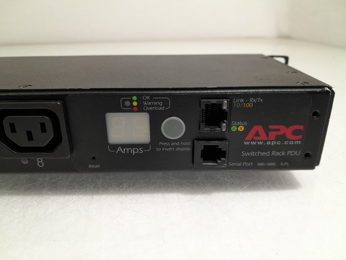 APC AP7920B 8 Port Switched 1U Rack PDU With Rackmounts