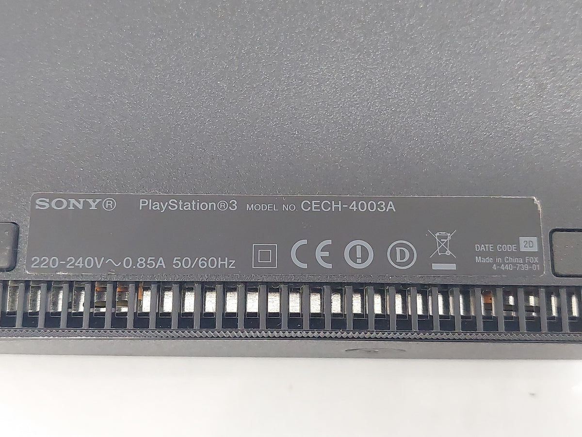Sony PS3 Super Slim 12GB CECH-4003A Console Tested Factory Reset No Controller
