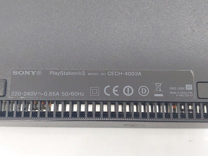 Sony PS3 Super Slim 12GB CECH-4003A Console Tested Factory Reset No Controller