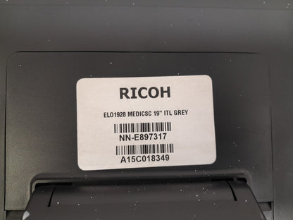 Elo 1928L E897317 19in Medical IntelliTouch Touchscreen Monitor Grey PSU