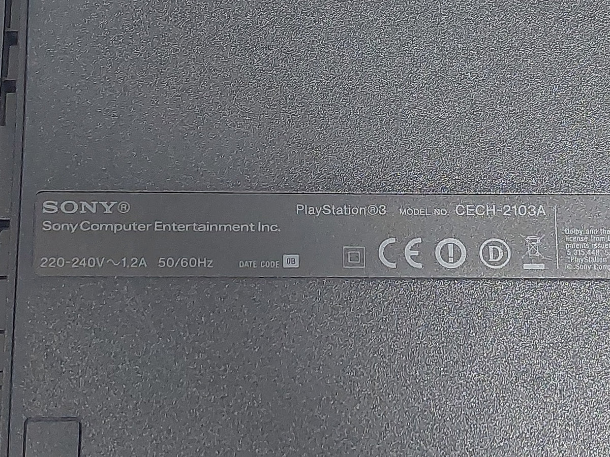 Sony PS3 Slim 120GB CECH-2103A Console Tested No Controller Missing Feet