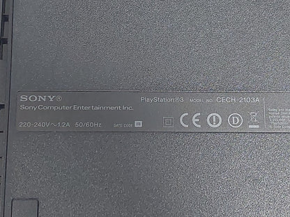 Sony PS3 Slim 120GB CECH-2103A Console Tested No Controller Missing Feet