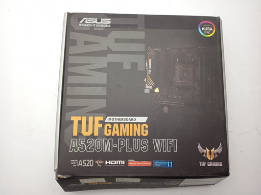 ASUS TUF GAMING A520M-PLUS WIFI AM4 DDR4 Motherboard 90MB170F0-M0EAY0 - Faulty