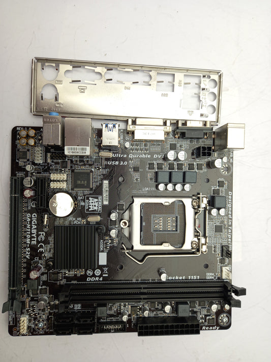 Gigabyte GA-H110M-S2V LGA 1151 DDR4 Motherboard With I/O Shield GA-H110M-S2V