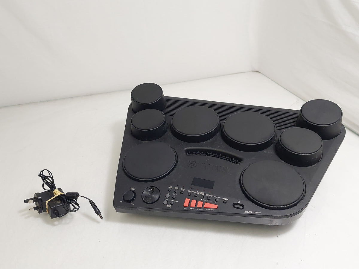 Yamaha DD-75 8-Pad Portable Digital Drum Kit Tested PSU Case Damage Missing Feet