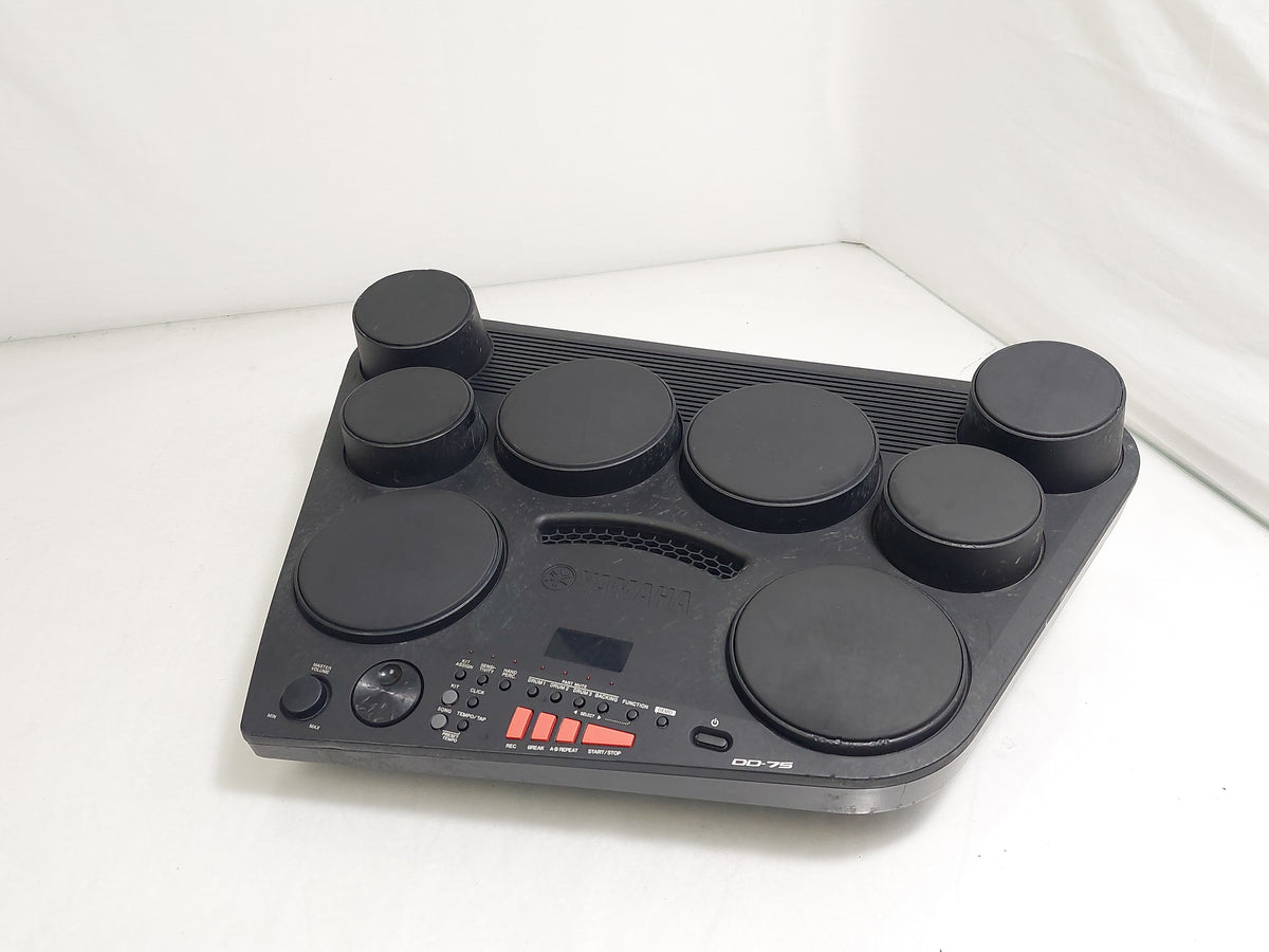 Yamaha DD-75 8-Pad Portable Digital Drum Kit Tested PSU Case Damage Missing Feet