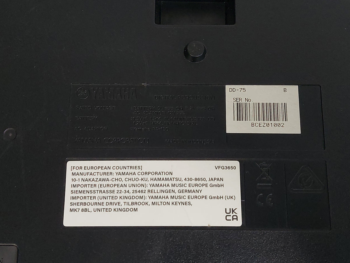 Yamaha DD-75 8-Pad Portable Digital Drum Kit Tested PSU Case Damage Missing Feet
