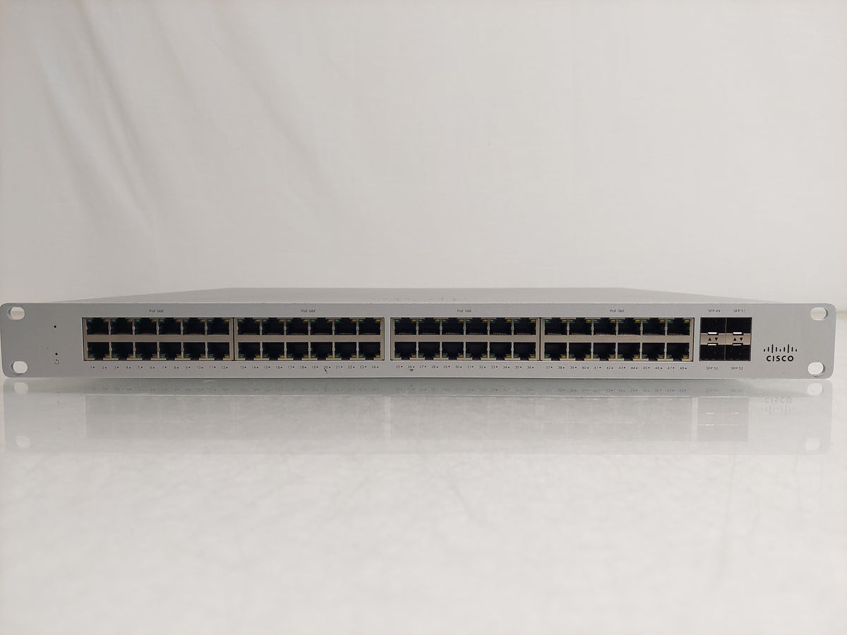 Cisco Meraki MS120-48FP-HW 48-Port Gigabit PoE+ 740W Managed Switch