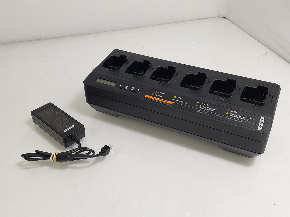 Motorola IMPRES 2 PMPN4283A 6-Way Multi-Unit Radio Battery Charger PSU