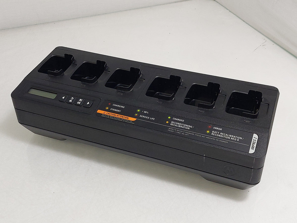 Motorola IMPRES 2 PMPN4283A 6-Way Multi-Unit Radio Battery Charger PSU