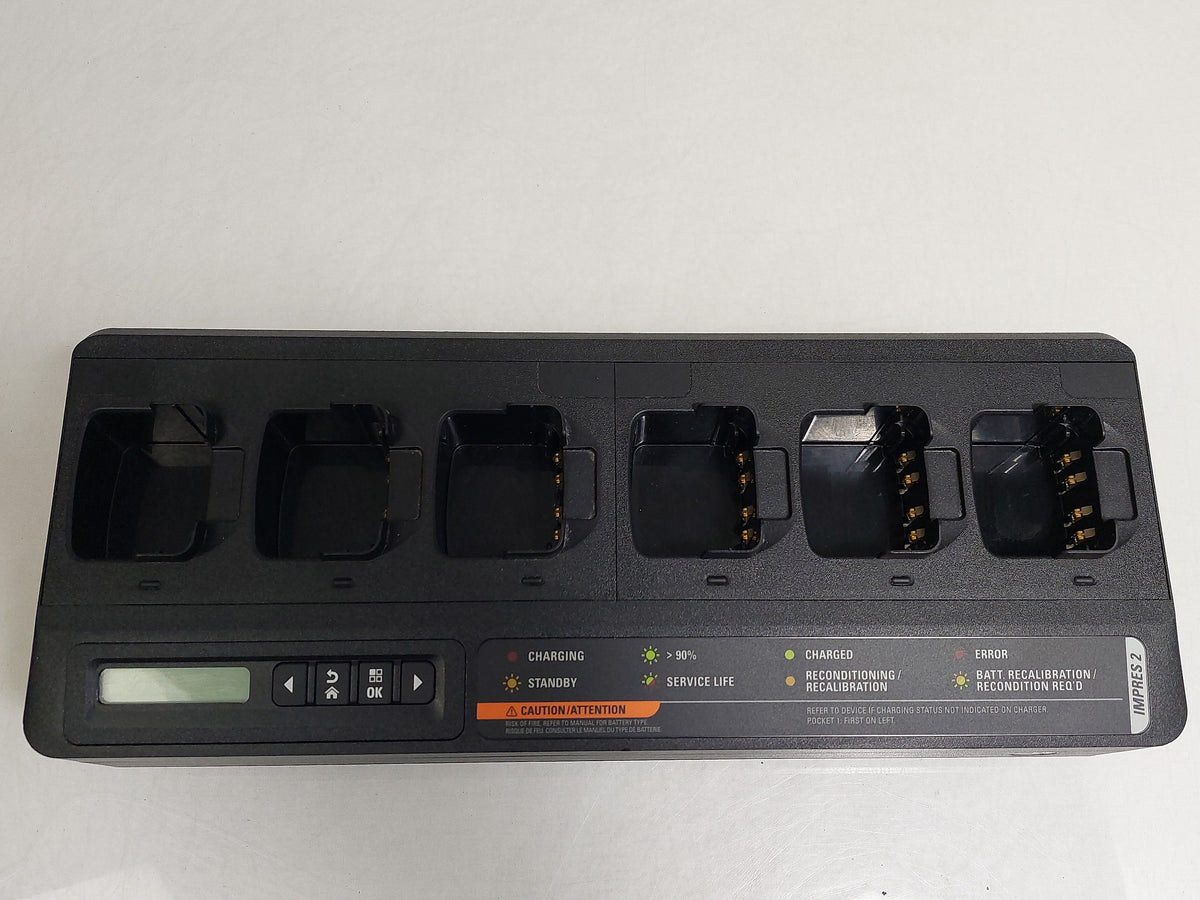 Motorola IMPRES 2 PMPN4283A 6-Way Multi-Unit Radio Battery Charger PSU