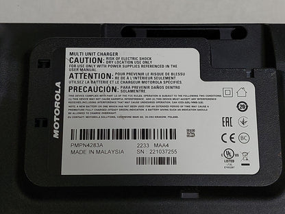 Motorola IMPRES 2 PMPN4283A 6-Way Multi-Unit Radio Battery Charger PSU