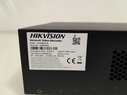 Hikvision DS-9664NI-I8 64CH 12MP 4K Network Video Recorder NVR No HDD