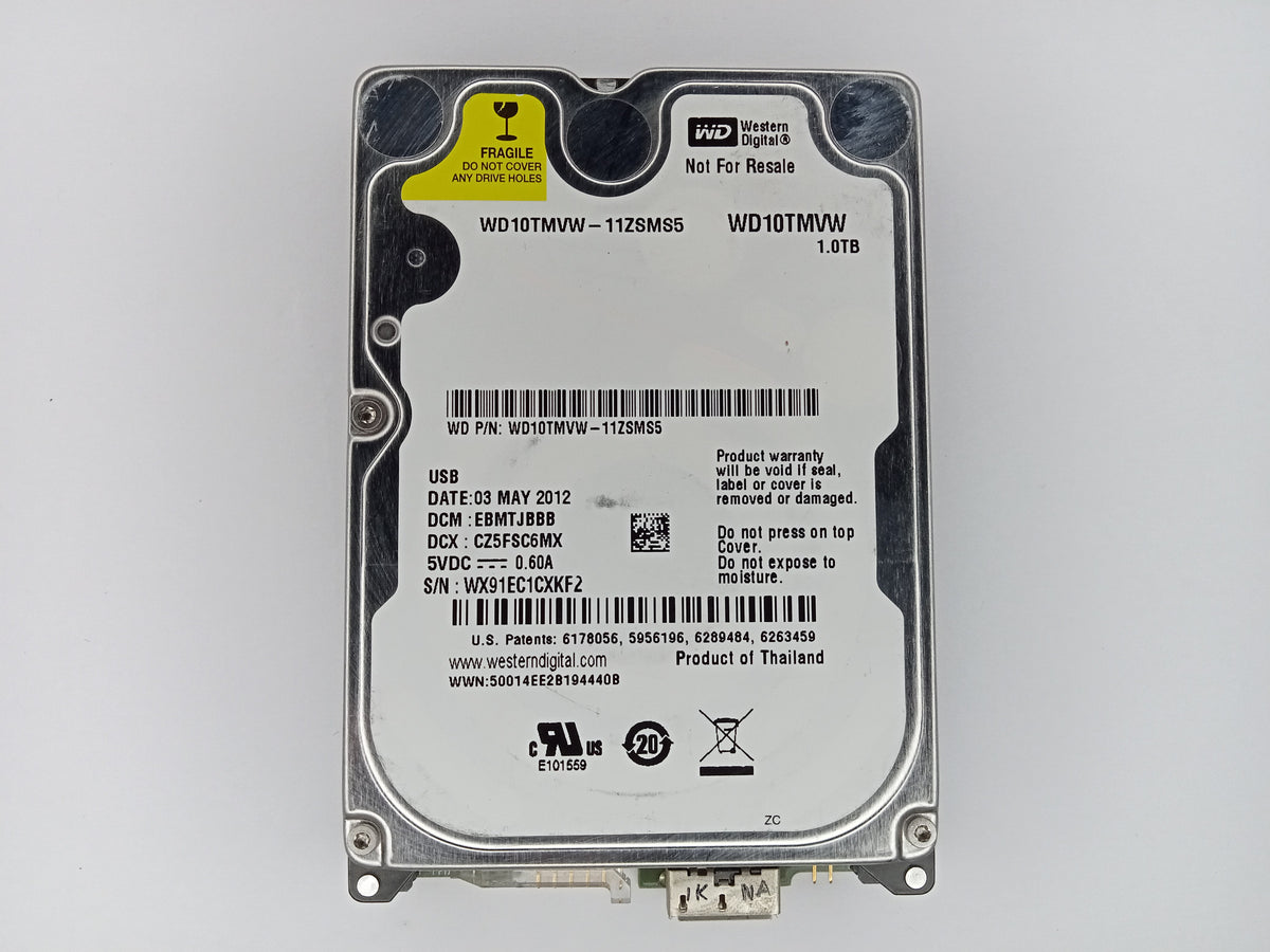 Western Digital WD10TMVW-11ZSMS5 1TB 2.5" External USB 3.0 Hard Disk Drive HDD