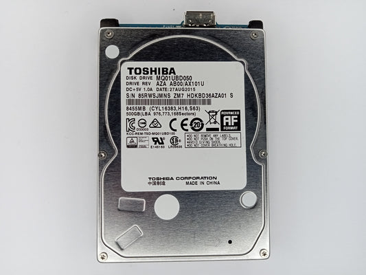 Toshiba MQ01UBD050 500GB 2.5" External USB 3.0 Hard Disk Drive HDD