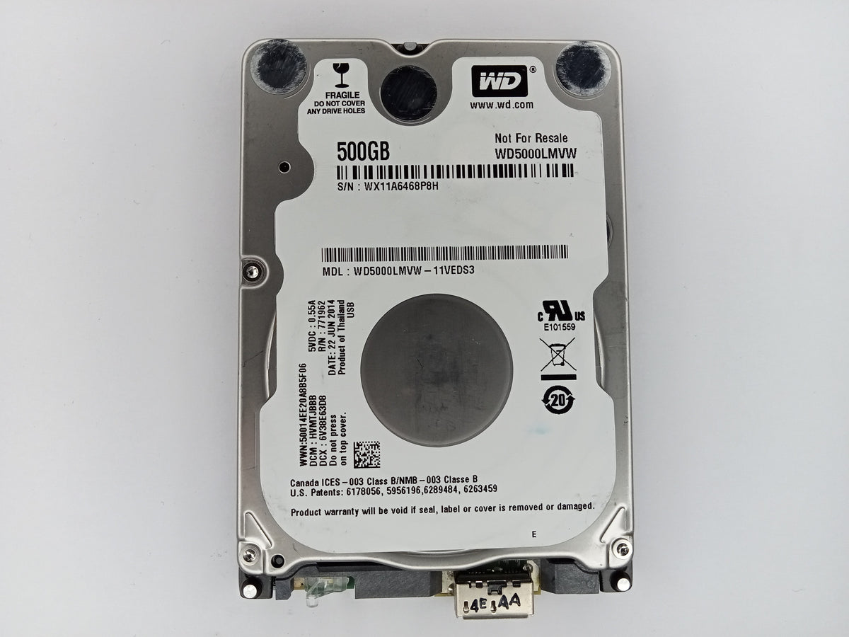 Western Digital WD5000LMVW-11VEDS3 500GB 2.5" External USB 3 Hard Disk Drive HDD