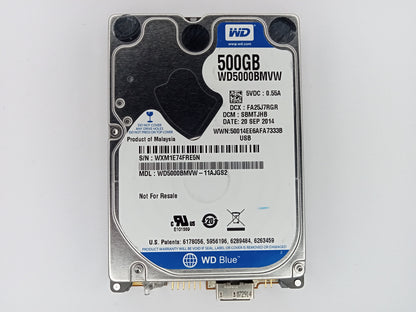 Western Digital WD WD5000BMVW-11AJGS2 500GB 2.5" USB 3.0 Hard Disk Drive HDD