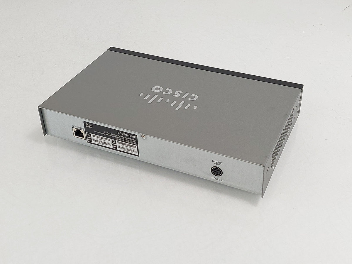 Cisco SG350-10MP 10-Port Gigabit PoE+ Managed Switch 124W SFP