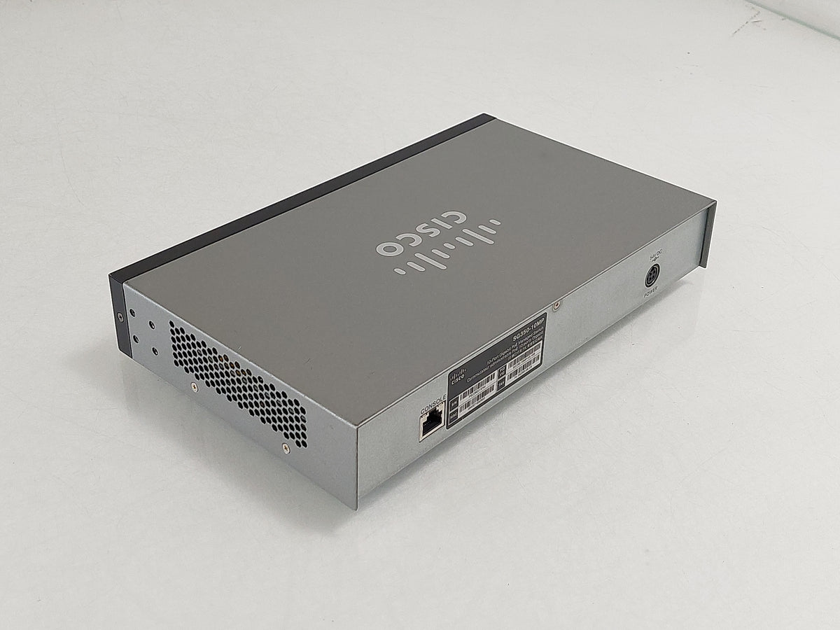 Cisco SG350-10MP 10-Port Gigabit PoE+ Managed Switch 124W SFP