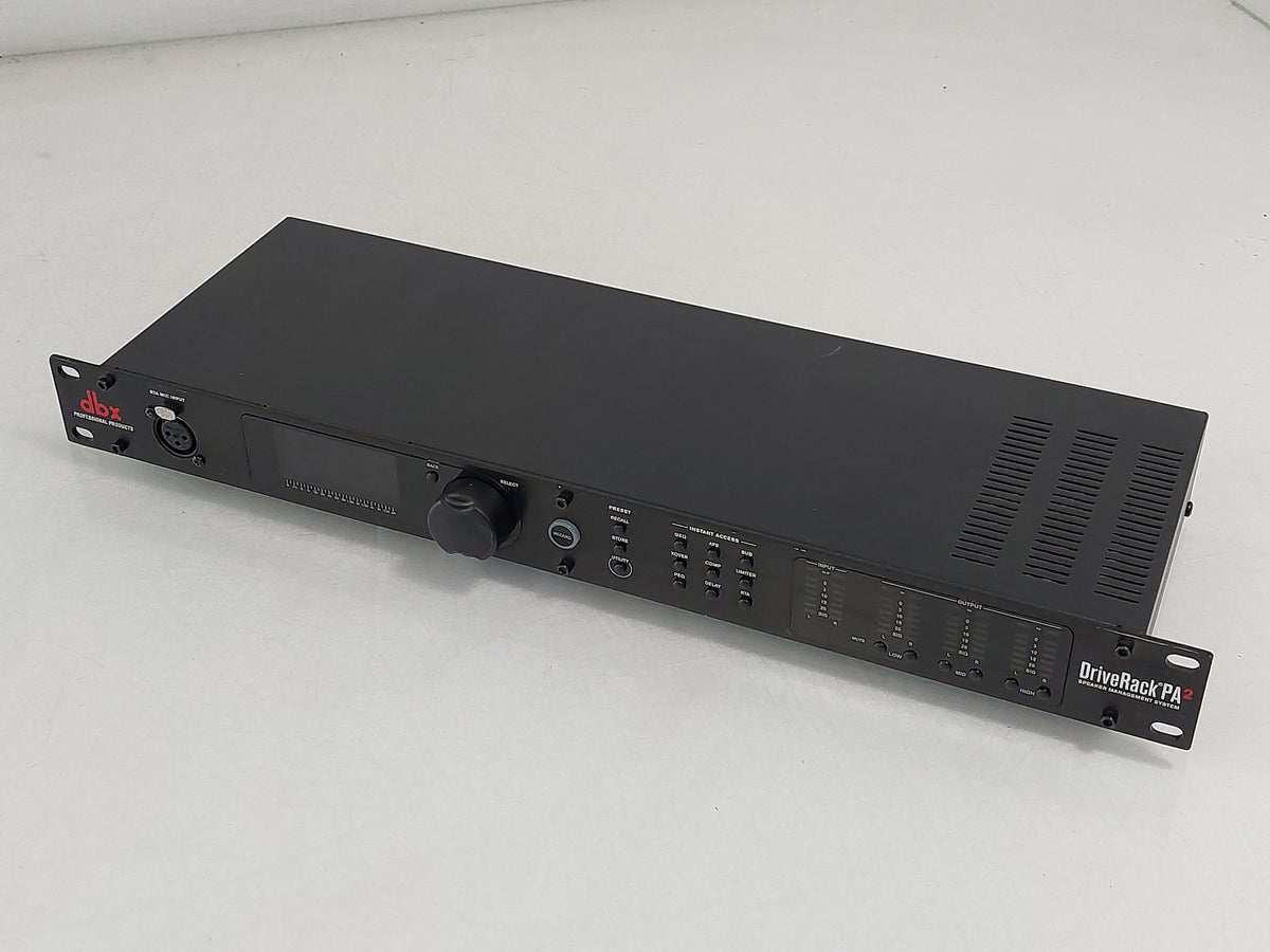 dbx DriveRack PA2-V-EU 2x6 Speaker Management DSP Processor 1U Rack