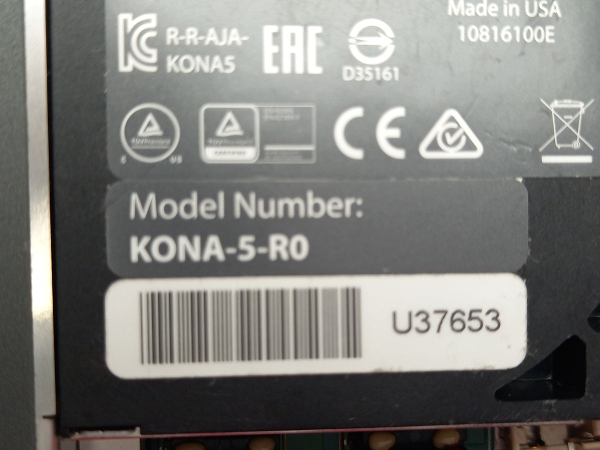 AJA KONA 5 8K 12G-SDI PCIe Video I/O Card 4× Bidirectional SDI HDMI KONA-5-RO