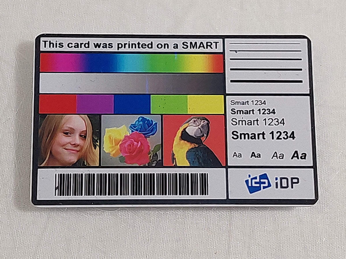 IDP SMART-50D Dual-Sided 300dpi Colour ID Card Printer USB PSU Ribbon