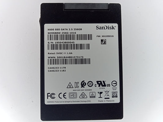 SanDisk SD9SB8W-256G-1016 256GB 2.5" Solid State Drive SATA
