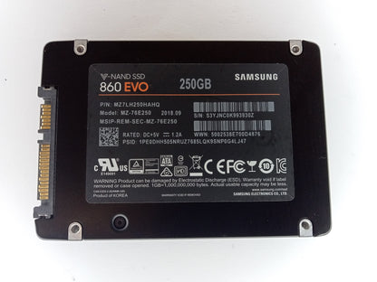 Samsung 860 EVO MZ-76E250 250GB 2.5" Solid State Drive SATA
