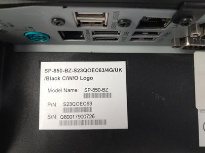 Partner Tech SP-850-BZ 15in Touch POS 4GB 128GB SSD Win11 VFD PIN Fingerprint